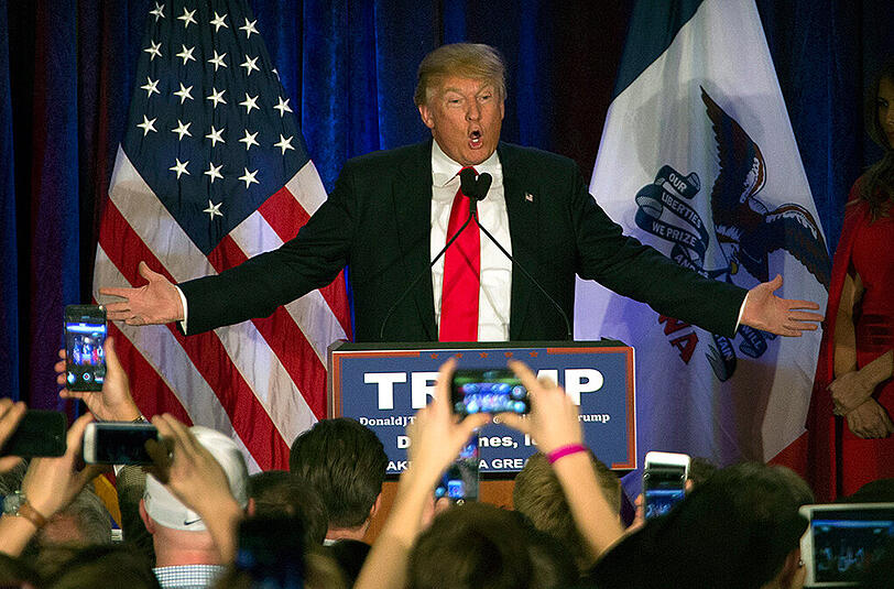 US-Präsidentschaftskandidat Donald Trump: "Ted Cruz hat Iowa nicht gewonnen, er hat den Sieg gestohlen."