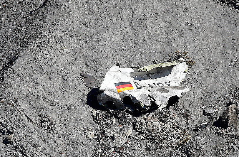Die Absturzstelle in den französischen Alpen. Angehörige sollen an diesem Donnerstag auch die Möglichkeit haben, direkt an den Ort zurückzukehren, wo ihre Liebsten den Tod fanden.