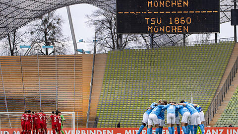 Leere Ränge beim letzten Duell zwischen Türkgücü und den Löwen im vergangenen April im Olympiastadion.