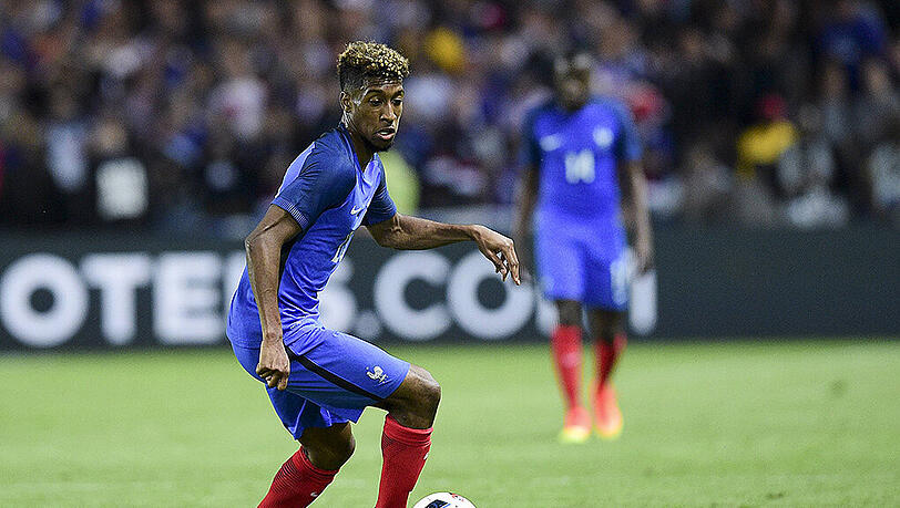 Vier Länderspiele für Frankreich, ein Tor: Kingsley Coman. Vier Länderspiele für Frankreich, ein Tor: Kingsley Coman.