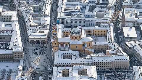 Das schneebedeckte München: Ein Meteorologe spricht über die Chancen für eine weiße Weihnacht.