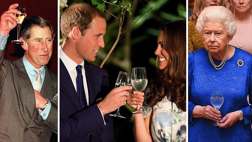 Prost: Die britischen Royals lassen sich edlen Tropfen aus Deutschland liefern.