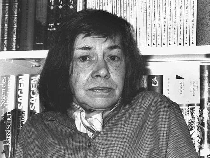 Die US-amerikanische Schriftstellerin Patricia Highsmith 1982 in Zürich.