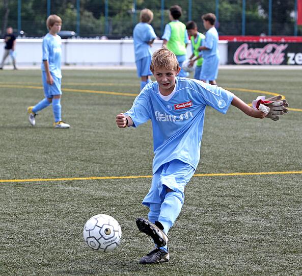 Am Vormittag wurden die Grundlagen trainiert &ndash; mal mit, mal ohne Ball. Die Bilder vom Fielmann-Camp beim TSV 1860