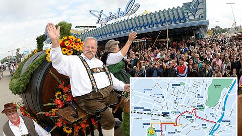 Auch in diesem Jahr wird Wiggerl Hagn wieder beim festlichen Einzug der Wiesn-Wirte dabei sein. Diese Strecken werden dafür zum Auftakt des Oktoberfestes gesperrt.