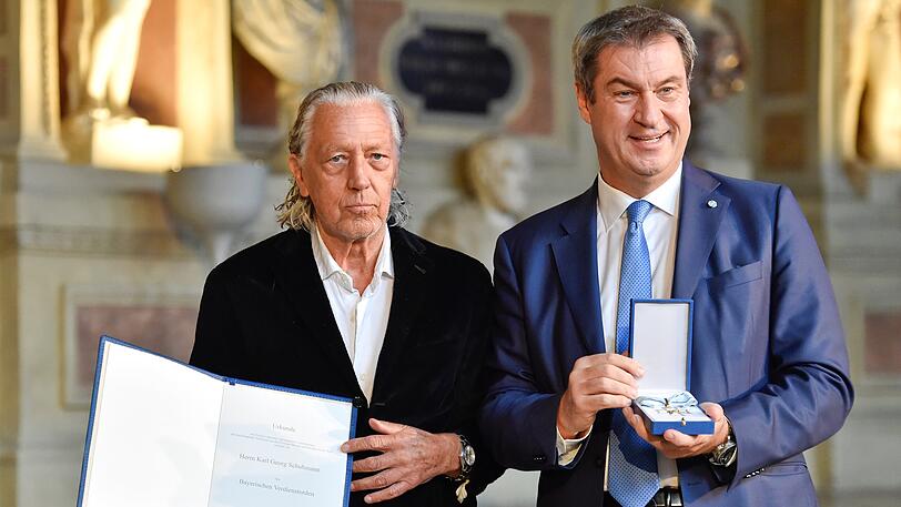 Charles Schumann mit Ministerpräsident Markus Söder