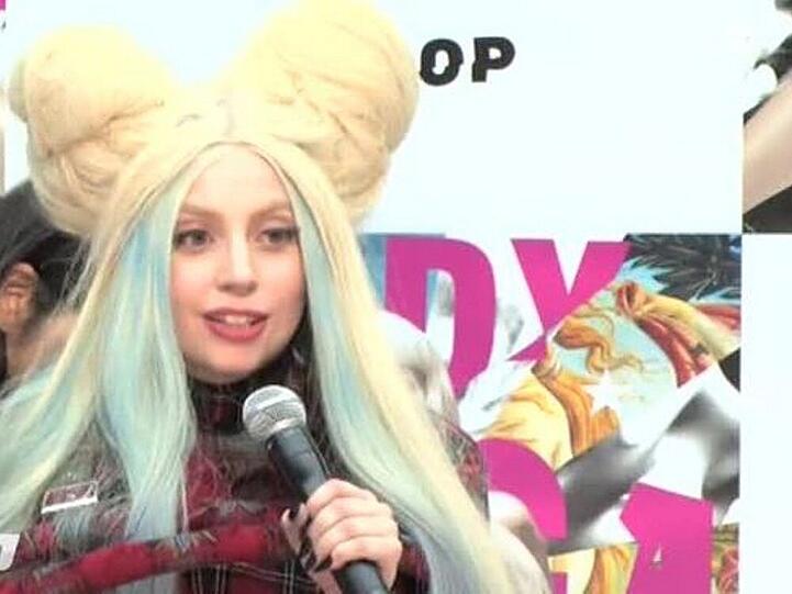 Lady Gaga bei der Präsentation ihres neuen Albums in Tokio