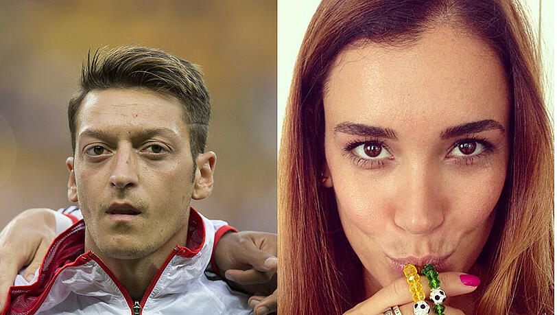 Mesut Özil und Jana Ina Zarrella spenden Trost Mesut Özil und Jana Ina Zarrella spenden Trost