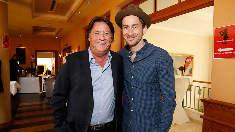 Harry G mit Radio-Gong-Chef Georg Dingler.