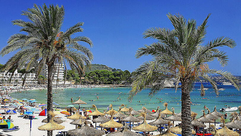 Perfektes Strandwetter auf Mallorca, auch an Pfingsten. Perfektes Strandwetter auf Mallorca, auch an Pfingsten.