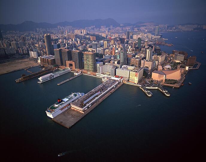 Hongkong: Blick auf Hongkong Harbour