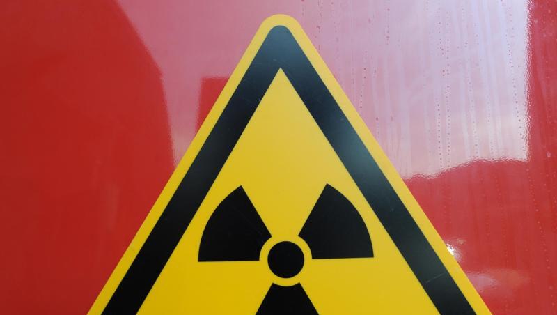 Ein Radioaktivätswarnschild. Foto: Patrick Seeger/dpa/Symbolbild