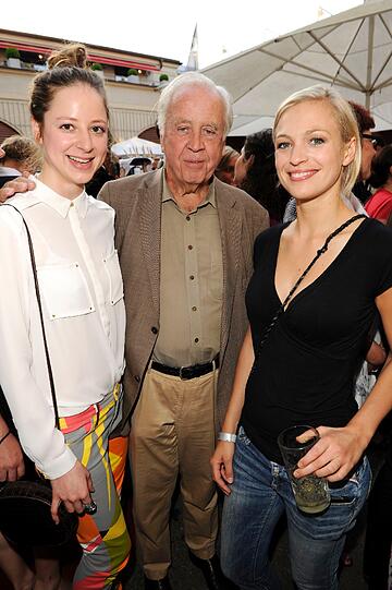 Sandra von Ruffin, Wolfgang Rademann und Julie EngelbrechtBeim Empfang von Bavaria Film im Künstlerhaus am Lenbachplatz anlässlich des Filmfest München 2013