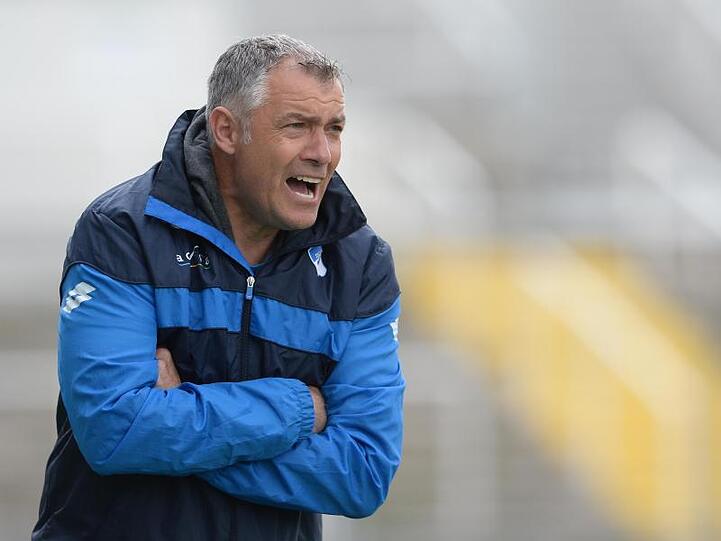 Trainer Jürgen Ehrmann von Hoffenheim gibt eine Anweisung. Foto: picture alliance / dpa / Archivbild