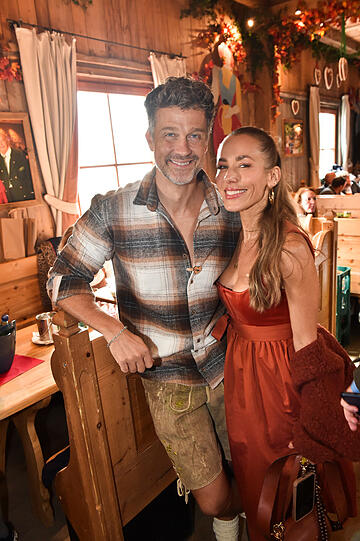 Wayne und Annemarie Carpendale besuchten am Freitag (26. September) Kufflers Weinzelt.