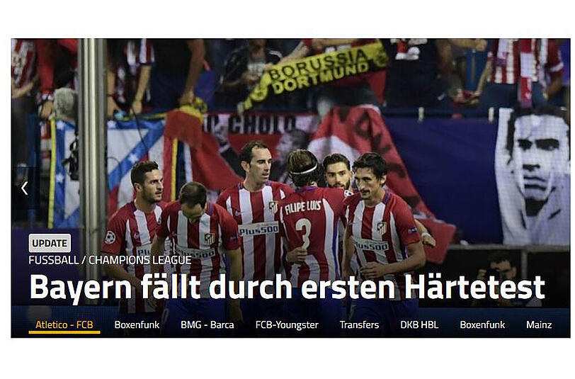 Laut "Sport1" war das Spiel der 1. Härtetest der noch jungen Saison. Das Resultat ist bekannt: Nicht bestanden.