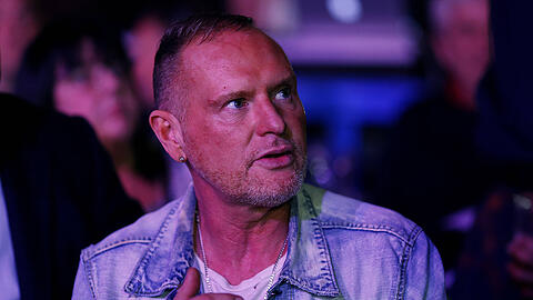 Paul Gascoigne im April 2016 bei einem Darts-Turnier in Bournemouth.