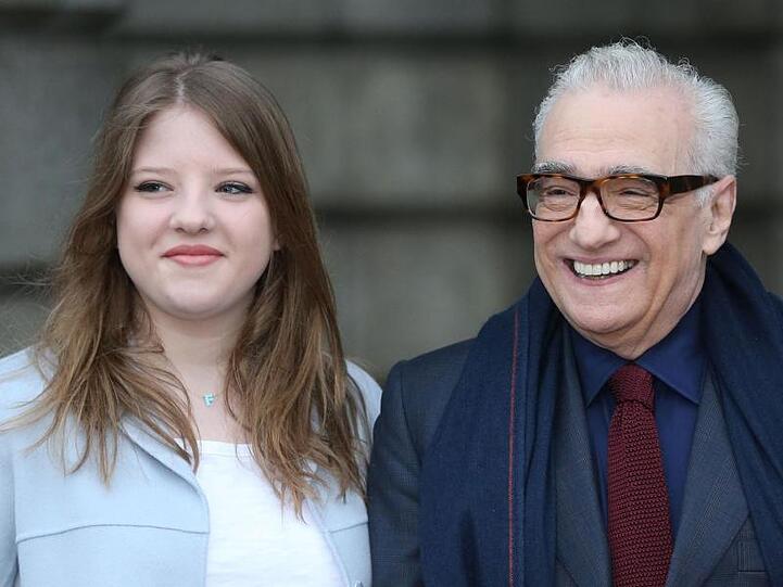 Martin Scorsese und seine Tochter Francesca bringen sich gegenseitig zum Lachen.