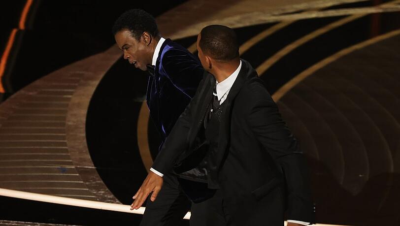 Der Moment als sich Will Smith (r.) aus Hollywood watschte.