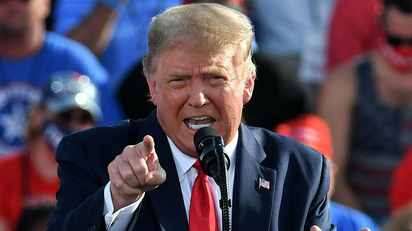 Donald Trump während einer Wahlkampfveranstaltung