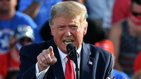 Donald Trump während einer Wahlkampfveranstaltung