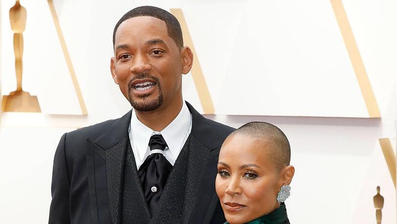 Will Smith mit seiner Ehefrau Jada Pinkett Smith bei der Oscarverleihung.
