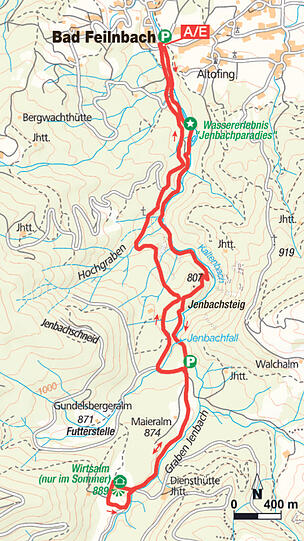 Die Wanderroute im Detail.