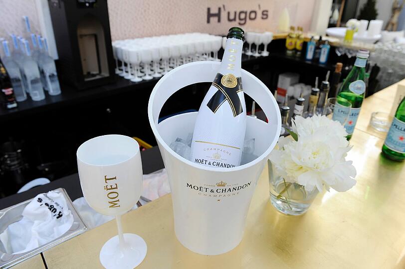Für gekühlten Champagner war am Donnerstagabend natürlich gesorgt.