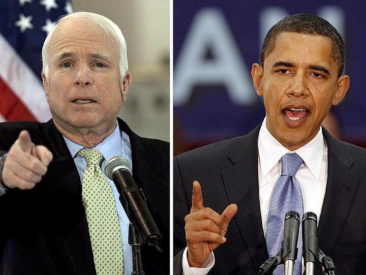 Das Duell: John McCain gegen Barack Obama