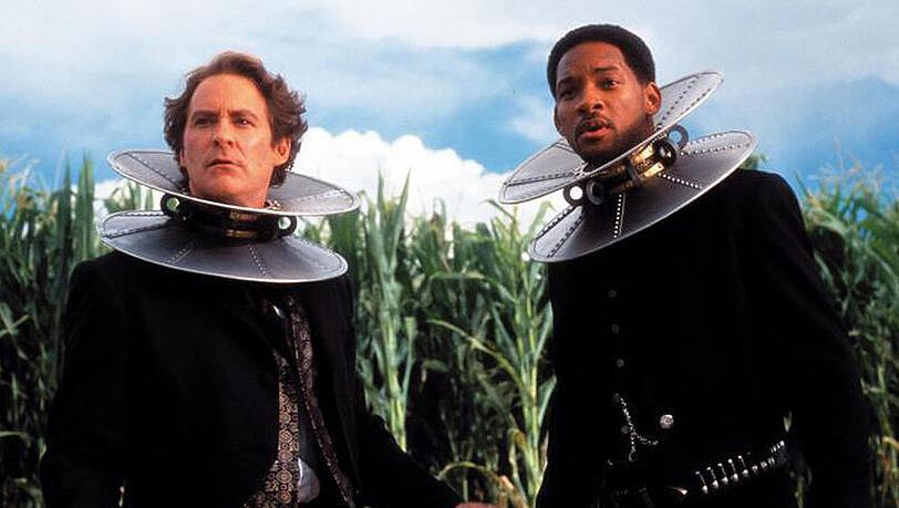 "Wild Wild West": Die Regierungsagenten Artemus Gordon (Kevin Kline, l.) und Jim West (Will Smith) "Wild Wild West": Die Regierungsagenten Artemus Gordon (Kevin Kline, l.) und Jim West (Will Smith)