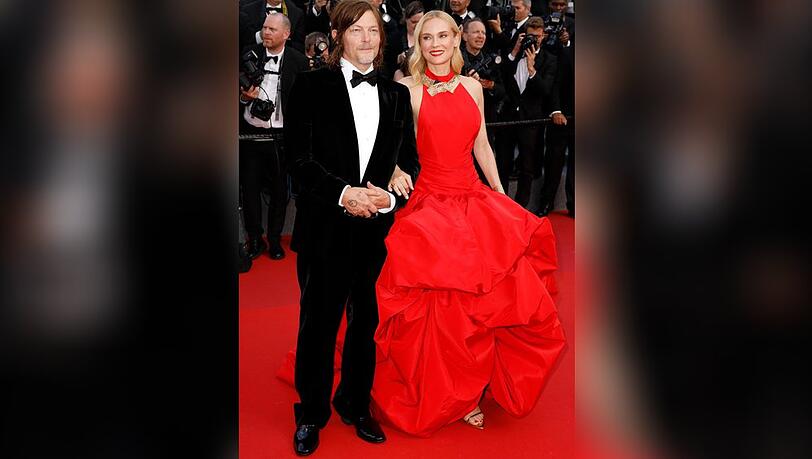 Norman Reedus und Diane Kruger in Cannes.