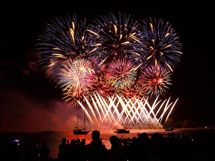 Feuerwerk auf Langkawi in Malaysia.