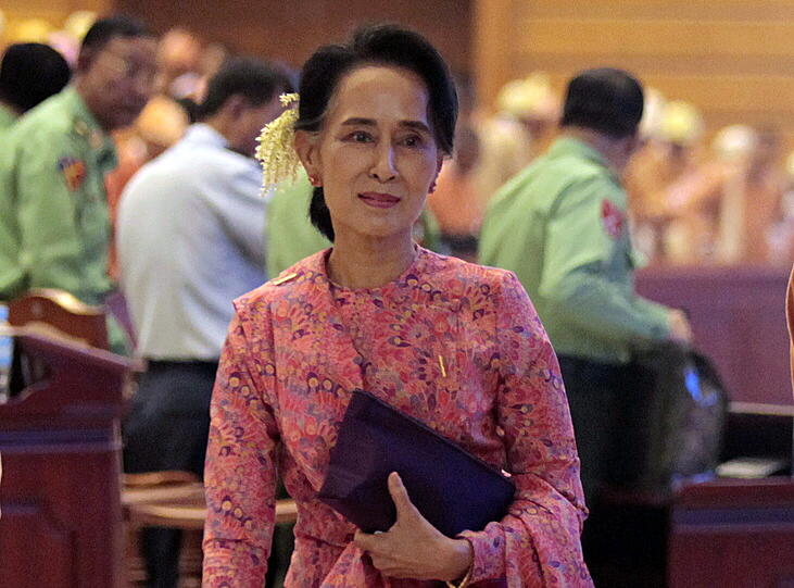 Die Nobelpreisträgerin Aung San Suu Kyi.