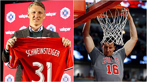 Bastian Schweinsteiger besuchte eine NBA-Partie seines Kumpels Paul Zipser.