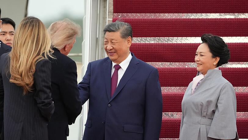 Xi Jinping ist zu seinem Besuch in Washington eingetroffen.