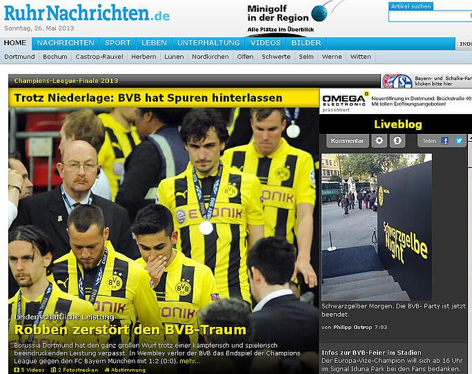 In Dortmund nennt man Robben von nun an den Traumzerstörer.