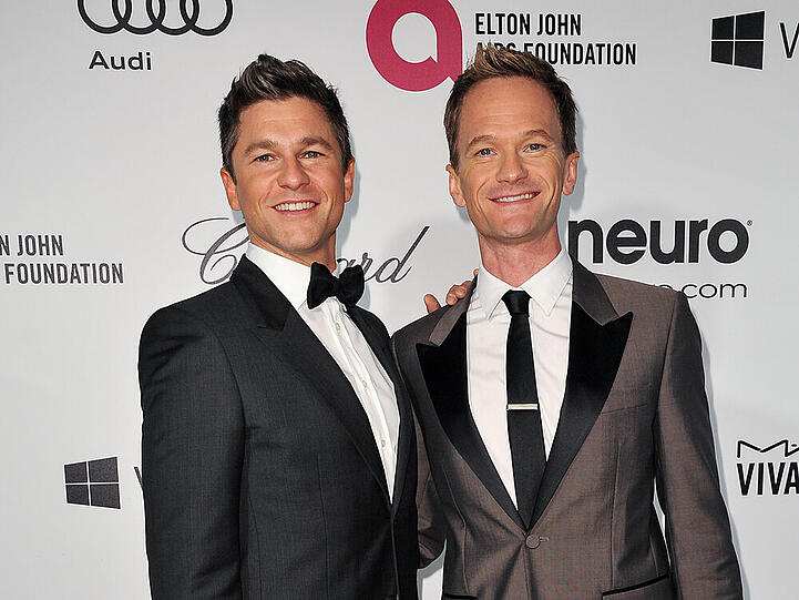 Neil Parick Harris (r.) und sein Lebensgefährte David Burtka