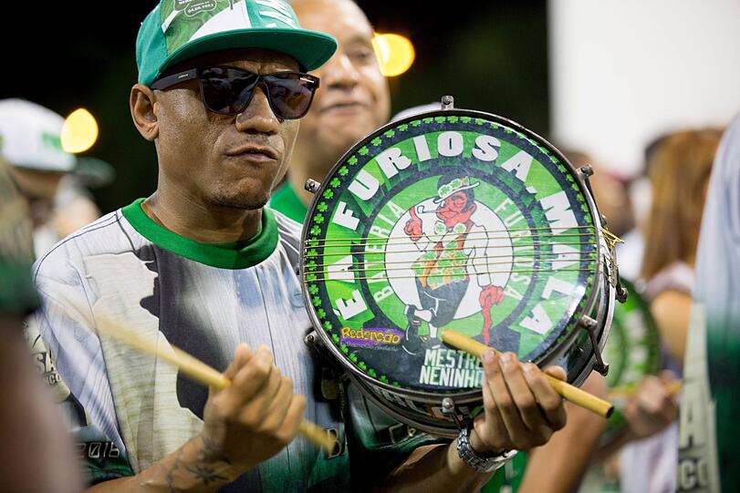 In Sao Paulo wird schon fleißig geübt für den brasilianischen Karneval im Februar. Die Bilder.