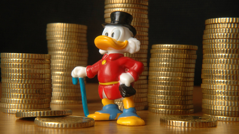 Durch Mehrwertsteuersenkungen bleibt 2020 vielen mehr Geld. Reichtümer wie bei Dagobert Duck lassen sich so aber nicht anhäufen.