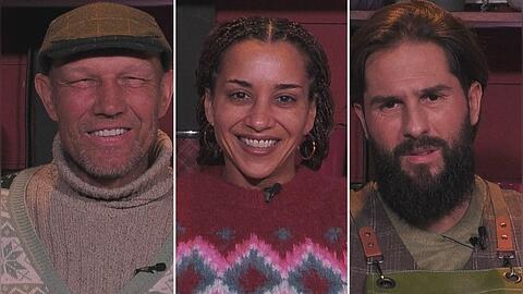 Axel Schulz, Nadja Benaissa und Maurice Dziwak (r.) sind drei der f&uuml;nf Finalisten der aktuellen "Promi Big Brother"-Staffel.