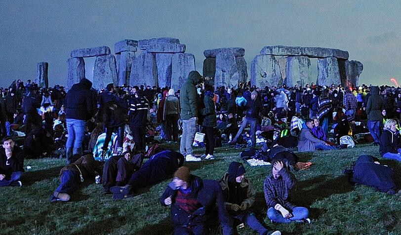 Sommersonnenwende am Stonehenge - die Bilder.