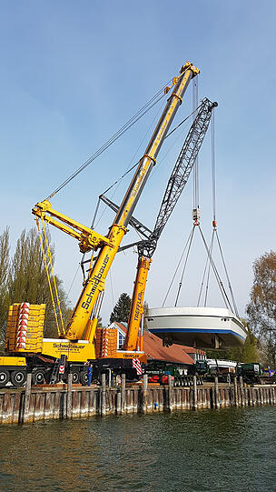 Am Mittwochmorgen wurde die neue "MS Utting" ins Wasser gelassen. Die Bilder vom Ammersee.