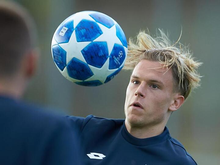 Robin Hack nimmt am Training teil. Foto: Thomas Frey/Archivbild