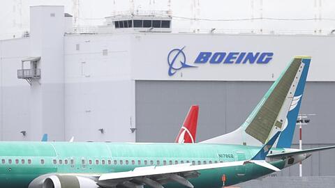 Eine Boeing 737 Max 8 auf dem Boeing Field in Seattle. Aktionäre haben Boeing wegen angeblicher Vertuschung von Sicherheitsmängeln verklagt.