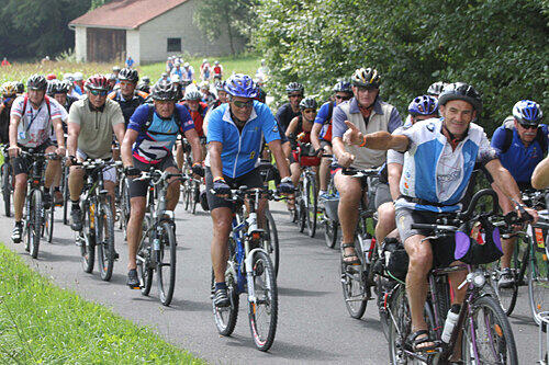 Gute Stimmung: Die 21. BR-Radltour war sehr anstrengend, bot aber einmalige Landschaftsszenen.