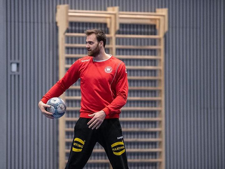 Deutschlands Torhüter Andreas Wolff beim Training.
