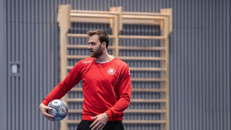 Deutschlands Torhüter Andreas Wolff beim Training. Deutschlands Torhüter Andreas Wolff beim Training.