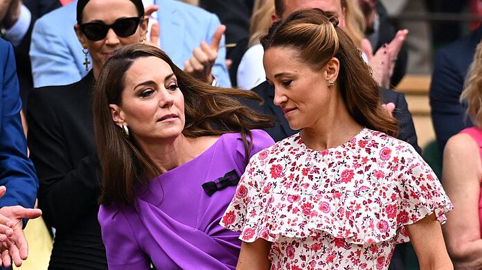 Prinzessin Kate bekam beim Wimbledon-Finale emotionale Unterstützung von Schwester Pippa.