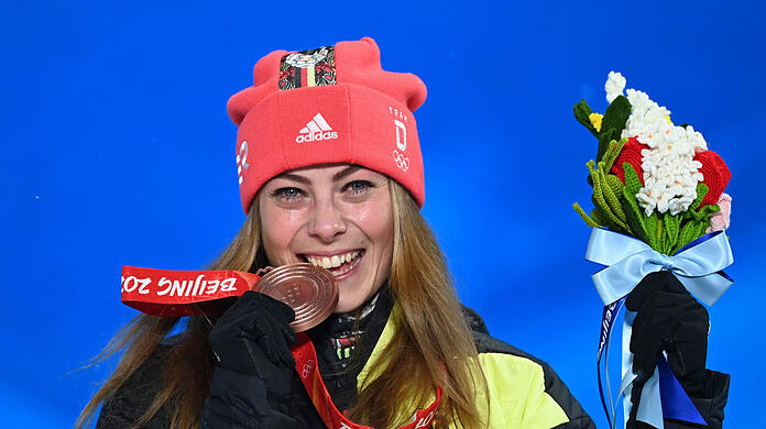 "So gut bin ich noch nie Skicross gefahren, hatte auch brutal schnelle Ski unter den Füßen", sagt Daniela Maier über ihren finalen Olympia-Lauf.