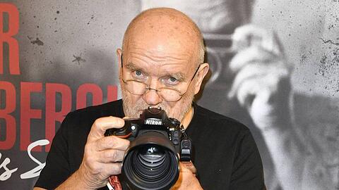 Peter Lindbergh während der Berlinale 2019